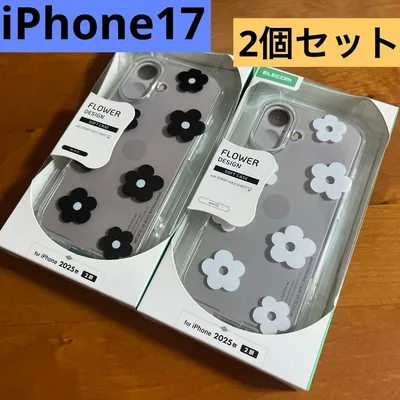 【2個セット】iPhone17 ソフトケース カバー ストラップホールシート付
