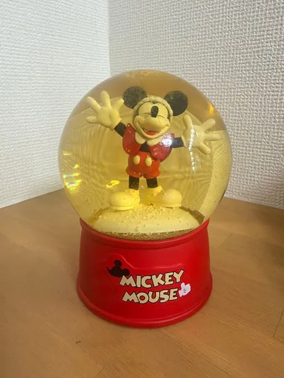 ディズニー クリスマス ミッキーマウス スノードーム 置物