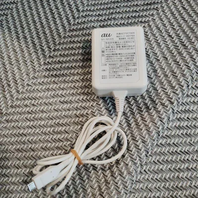 au USB ACアダプター 折りたたみ式 ホワイト