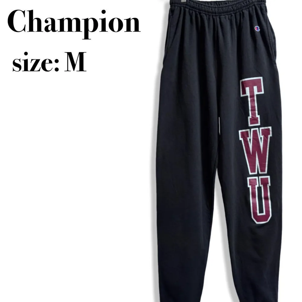 Champion チャンピオン スウェットパンツ TWU ブラック カレッジ