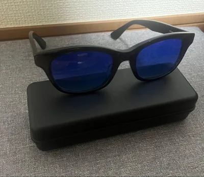 Zoff サングラス ブルーレンズ(グラデーション)ブラックフレーム