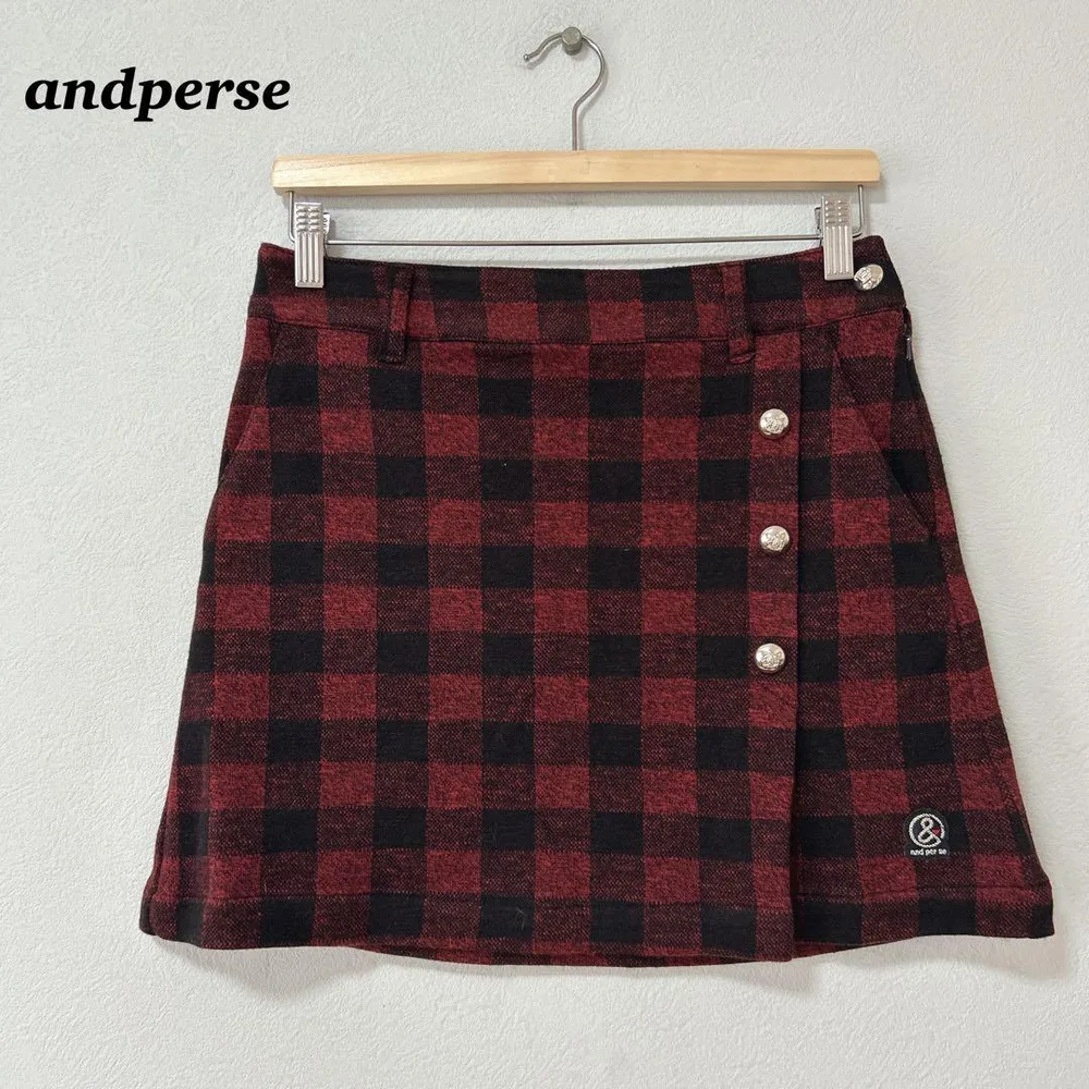 良品✨ andperseアンパスィ レディース ゴルフウェア スカート チェック