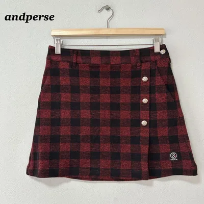 良品✨ andperseアンパスィ レディース ゴルフウェア スカート チェック