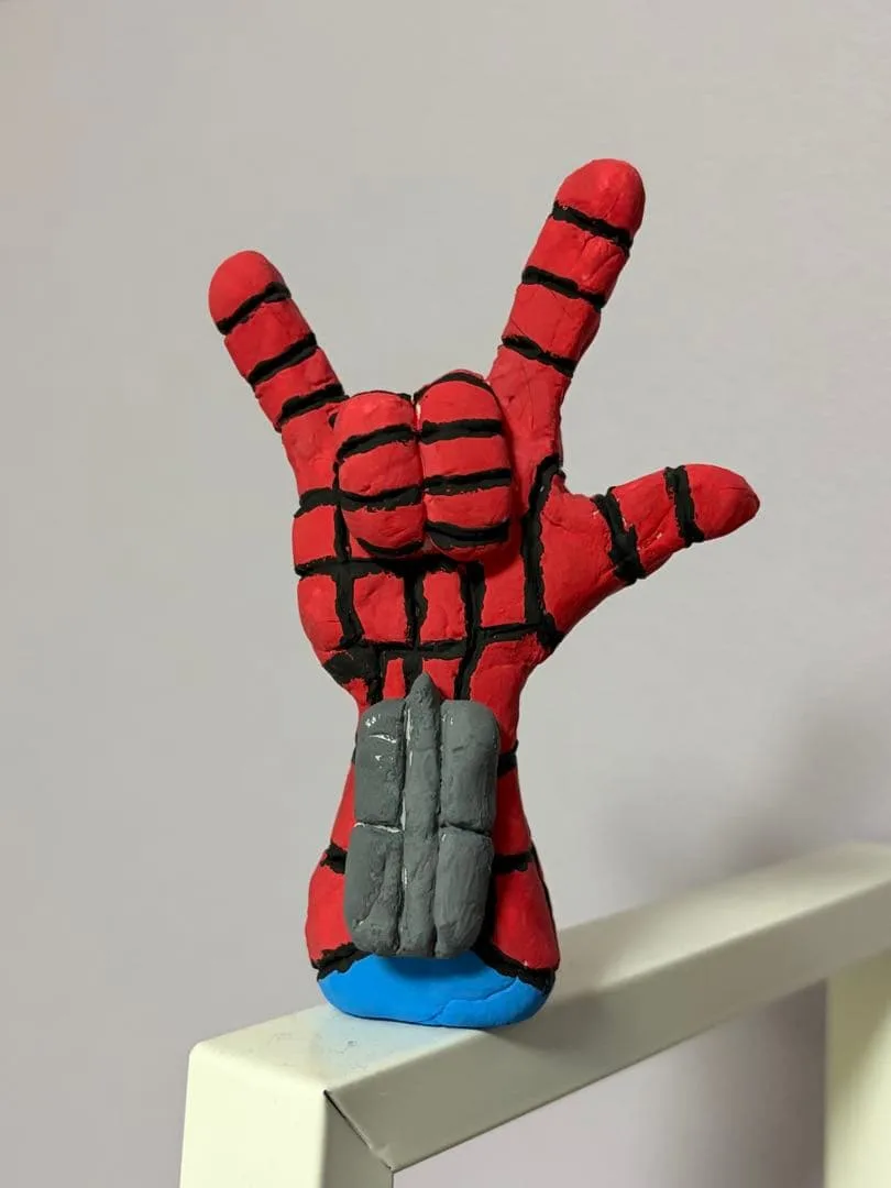 スパイダーマン ハンドサイン クラフトペーパーインテリア