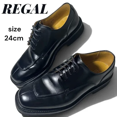 極美品✨ REGAL JH14 Uチップ レザーシューズ 黒 24cm 外羽根