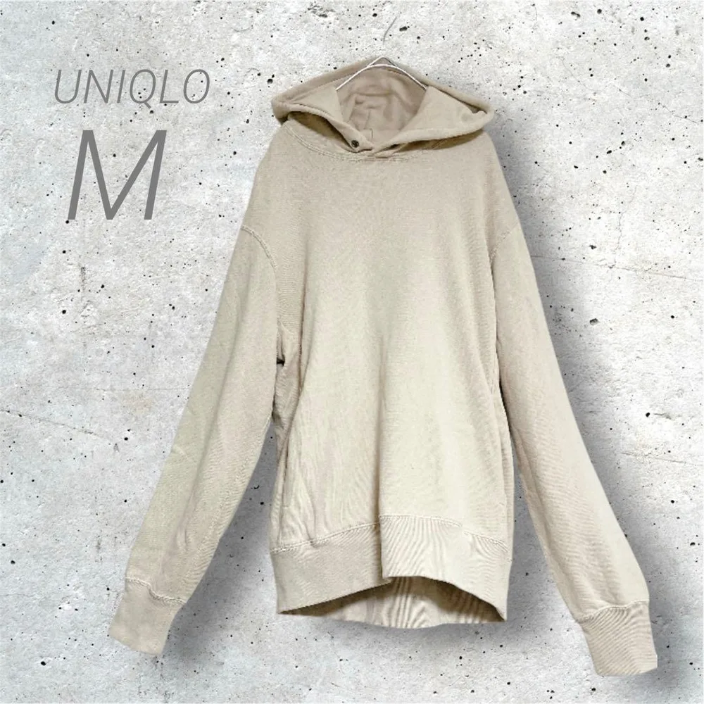 UNIQLO ユニクロ スウェットプルパーカー ベージュ M