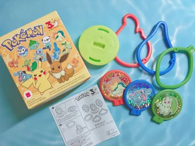 【新品】マクドナルド ポケモンゆらゆらわなげ(チコリータ、ヒノアラシ、ワニノコ)