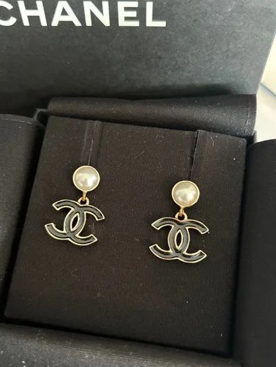 未使用】CHANEL ココマーク パール ピアス
