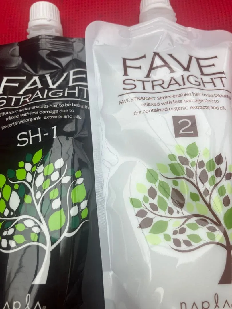SH スーパーハード ナプラ FAVE ストレート 縮毛矯正剤1剤&2剤セット