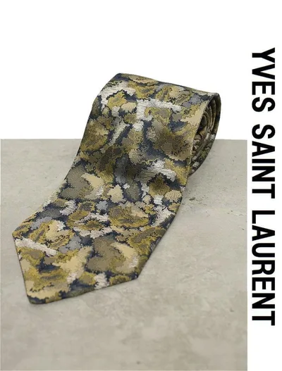 Y126 美品 YVES SAINT LAURENT ネクタイ 剣先幅8.5cm