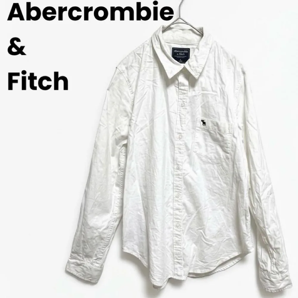 アバクロンビー&フィッチ M シャツ 長袖 白 White