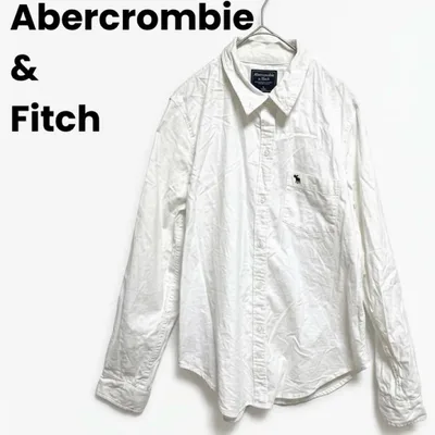 アバクロンビー&フィッチ M シャツ 長袖 白 White