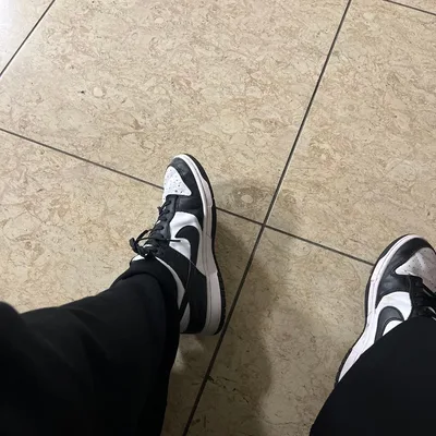 รองเท้าผ้าใบ NIKE Dunk Low Black White