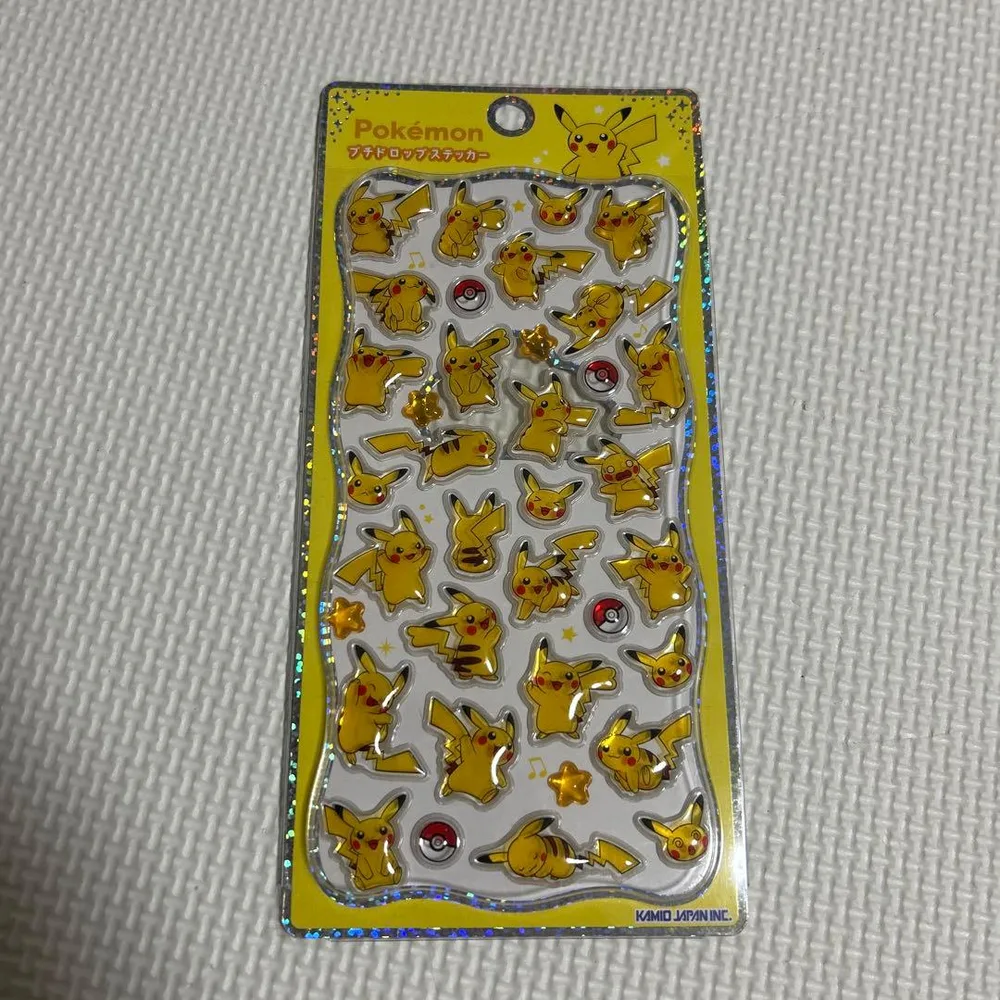 正規品 ポケモン プチドロップステッカー ピカチュウ