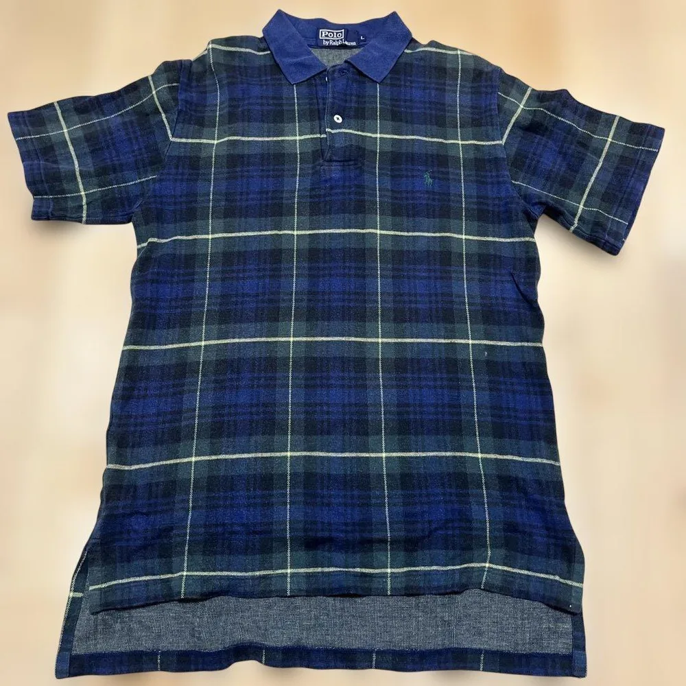 Polo by Ralph Lauren チェック柄 ポロシャツ L