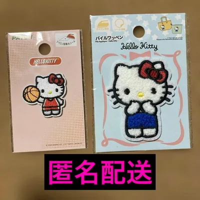 ハローキティ ワッペン バスケ2点セット