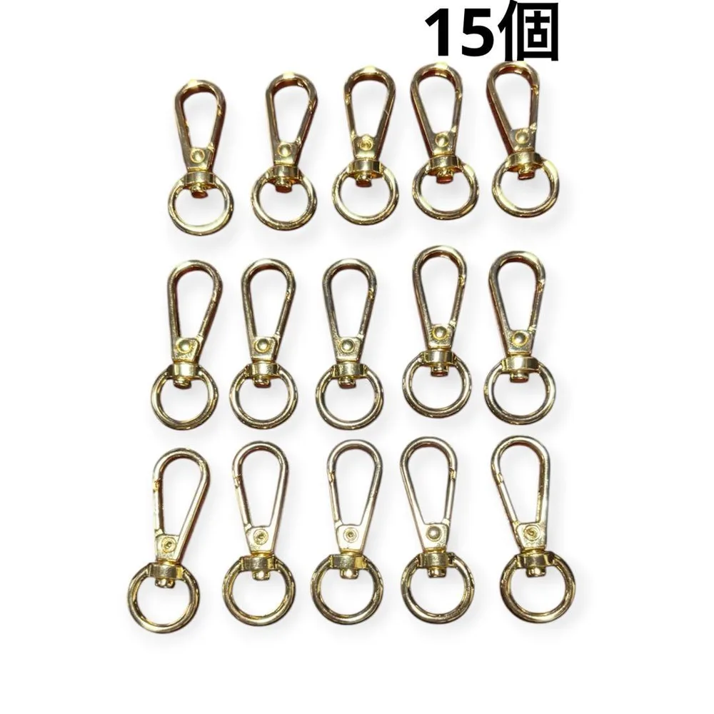 ハンドメイド ナスカン ゴールド 15個セット