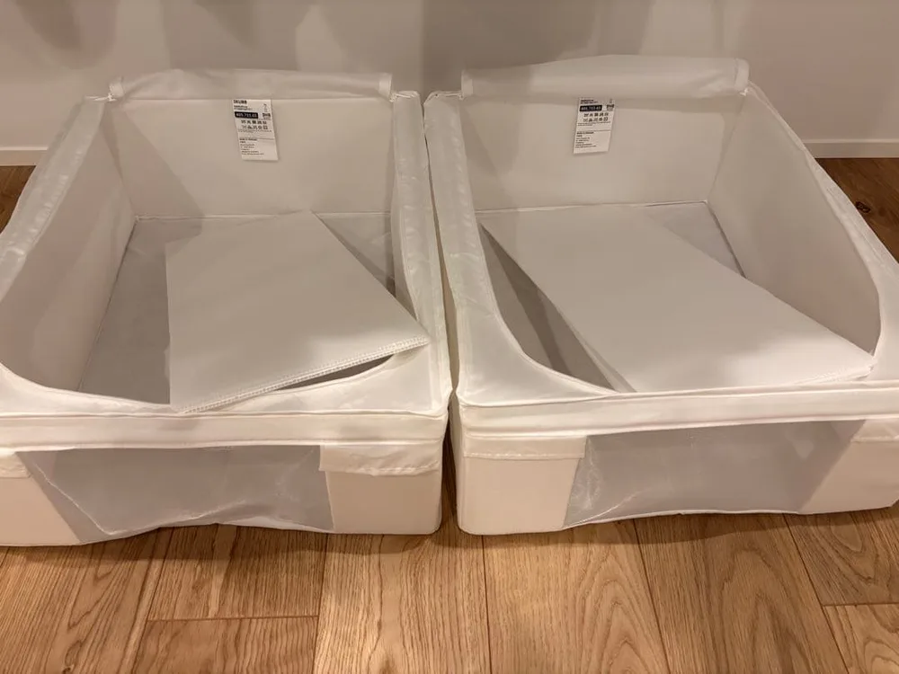IKEA SKUBB 収納ケース 44×55×19 2個セット③