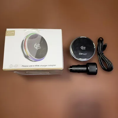 ACEFAST Qi2 25W MagSafe冷却機能付ワイヤレス充電器 車載用