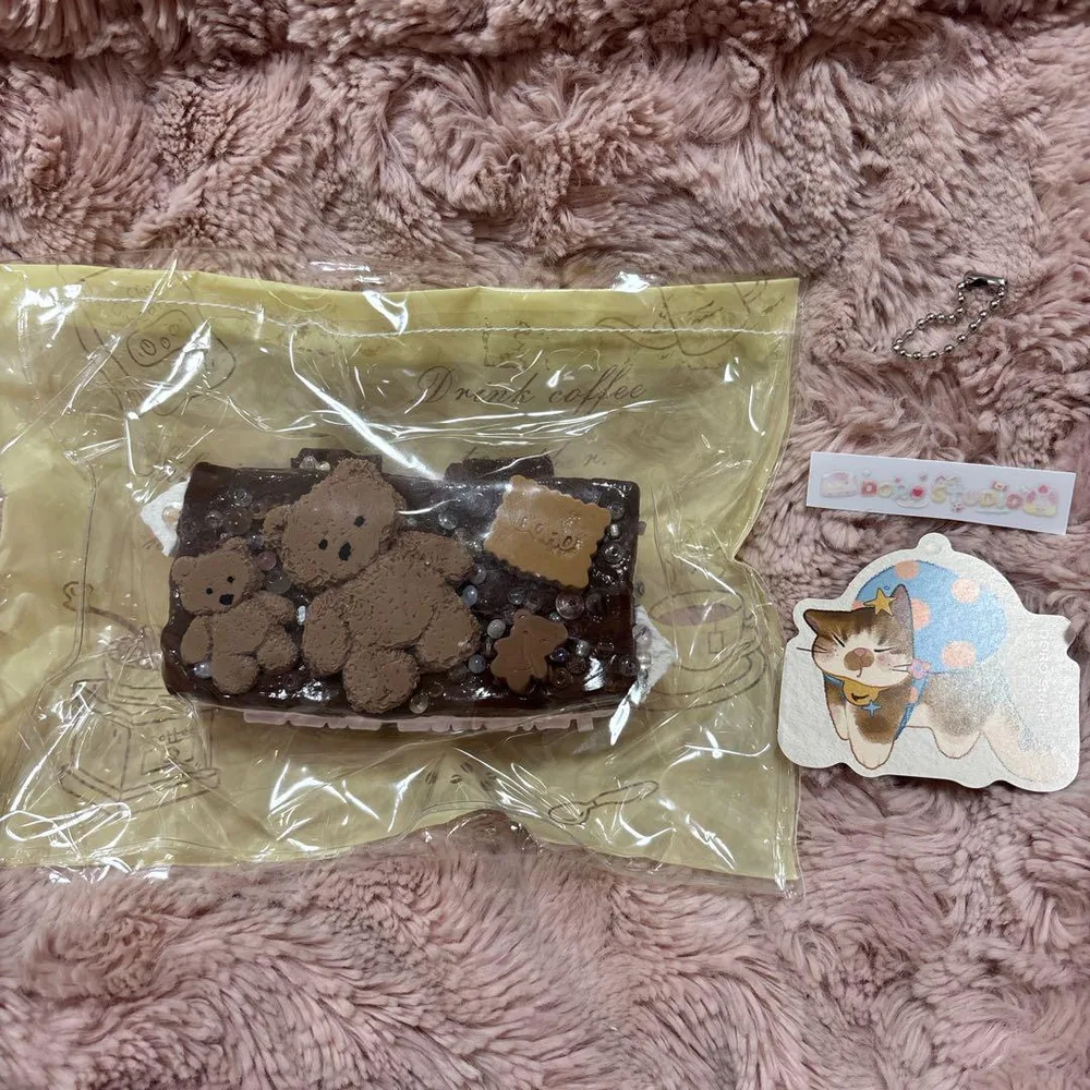 海外スクイーズ doro studio 親子クマチョコクッキーサンドケーキ