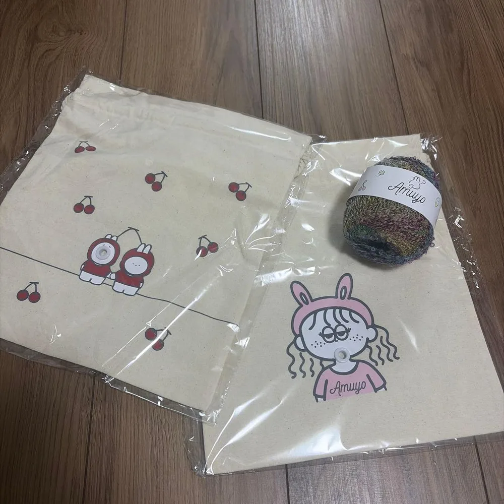 新品 amuyo 巾着袋 毛糸 3点セット てんちむ 手芸用品 あむよ