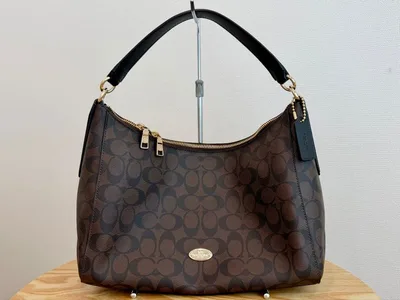 △COACH コーチ シグネチャー 2way ハンドバッグ ショルダーバッグ△