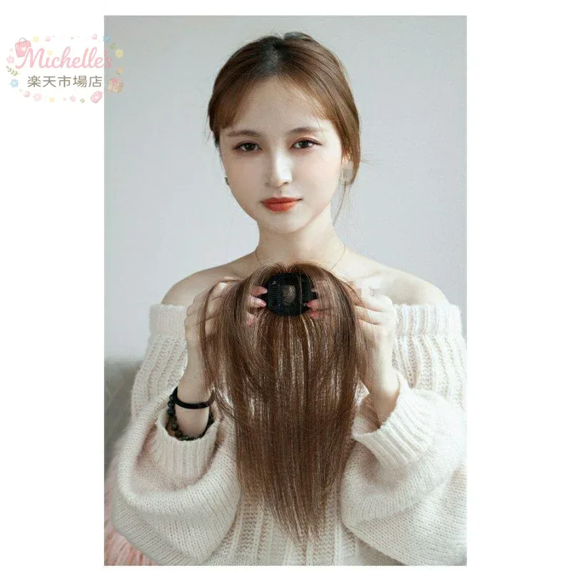 2color 3D構造部分ウィッグ ヘアピース 女性 100%人毛 ウイッグ かつら 付け毛 総手植えシルク絹スキン 脱毛隠し 軽薄 白髪隠れ 増毛