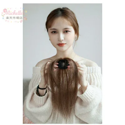 2color 3D構造部分ウィッグ ヘアピース 女性 100%人毛 ウイッグ かつら 付け毛 総手植えシルク絹スキン 脱毛隠し 軽薄 白髪隠れ 増毛