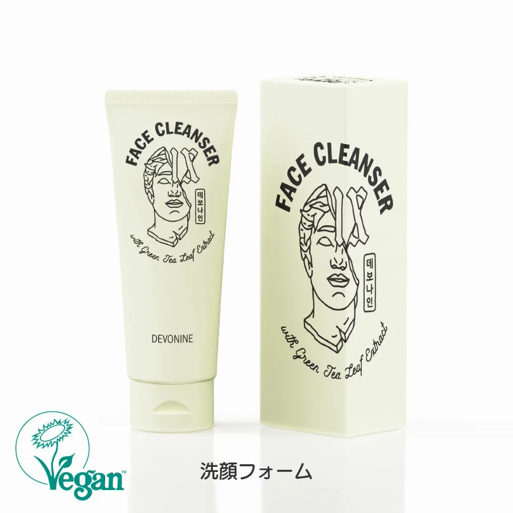 【期限間近のため・50%off】DEVONINE フェイスクレンザー | メンズコスメ 男性化粧品 韓国 発 フェイスウォッシュ 洗顔フォーム 毛穴 低刺激 つっぱらない 敏感肌 乾燥肌 脂性肌 ティートゥリー ティーツリー 父の日