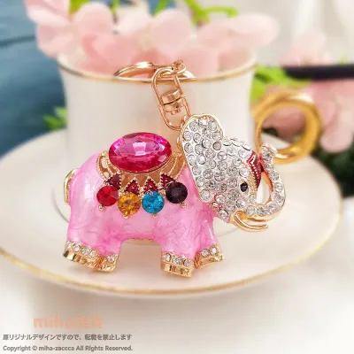 キーホルダー メンズ レディース ゾウ 象 動物 アニマル バッグチャーム カバン飾り 鞄 金属 合金 エナメル 通学 通勤 普段使い かわいい おしゃれ 高級感 スカイブルー ピンク ブラック 鍵 紛失防止 ストラップ