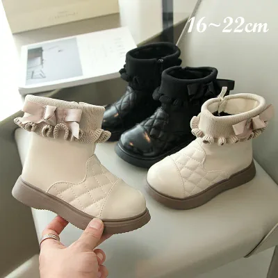 Short boots, formal shoes, boots, girls, kids, children's shoes, cute, juniors, babies, girls' shoes, kids, flats, easy to walk, no pain, piano recitals, school, Shichi-Go-San, elementary school students, weddings, recitals, entrance ceremonies, entrance ceremonies, graduation ceremonies, fall/winter, lightweight, leather shoes, bowknot, going to school, going to kindergarten, cute