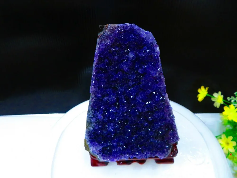 【中古】 タトゥーシール ウルグアイ産★ 天然水晶★絶品超濃い濃い超美しい★アメジストクラスター 超巨大★1.47kg D1622