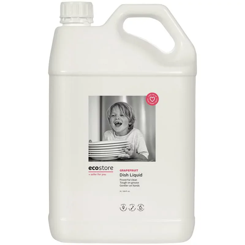 ecostore(エコストア) ディッシュウォッシュ リキッド グレープフルーツ 5L 食器用洗剤 食器 洗剤 肌にやさしい 大容量 詰め替え