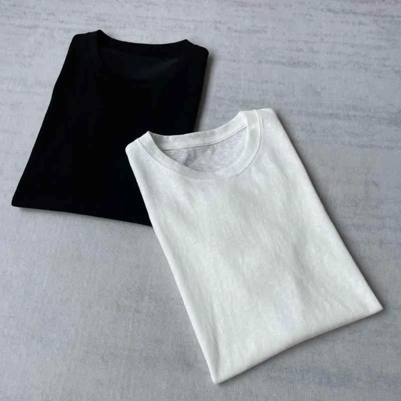 Tシャツ レディース 麻 リネン混紡 半袖 丸首 薄手 通気性 ゆったり 普段使い 通勤 ブラック ホワイト3
