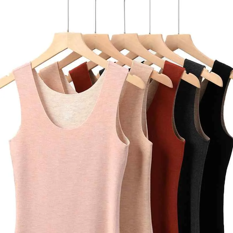 ベスト レディース 女性用 秋冬 保温 インナー 肌着 ウール 絹 無縫製 Uネック M L XL XXL XXXL 防寒 あったか 暖か ニット 厚手 婦人服