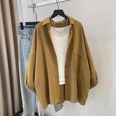 レディース シャツ 外套 開衫 トップス 長袖 春夏 秋冬 通勤 ゆったり ワイドシルエット 切り替え ポロカラ ポケット ポリエステル 素材 色 卡其色 ワインカラー ネイビー ベージュ 軽量 吸湿速乾 普段使い ビジネス カジュアル