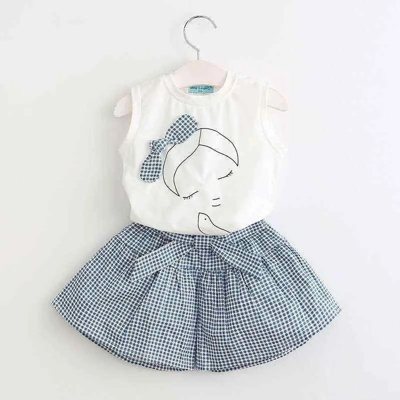 女の子 服 セットアップ 夏 無袖 Tシャツ スカートパンツ 綿 薄手 かわいい 韓国 3-8歳 女の子 トップス ボトムス セット 軽やか スタイル 日常使い 女童 コーディネート シンプル 白