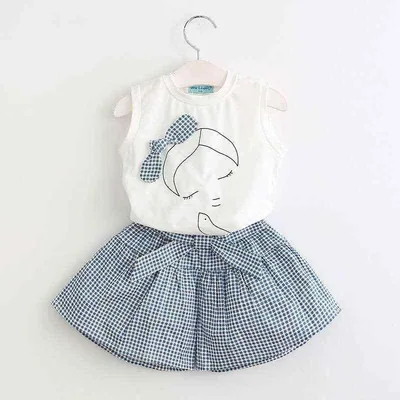 女の子 服 セットアップ 夏 無袖 Tシャツ スカートパンツ 綿 薄手 かわいい 韓国 3-8歳 女の子 トップス ボトムス セット 軽やか スタイル 日常使い 女童 コーディネート シンプル 白