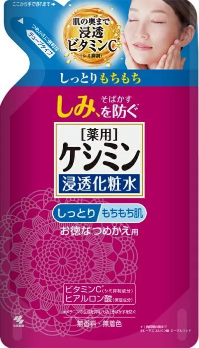 ケシミン浸透化粧水しっとりもちもち つめかえ用 140ml