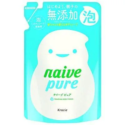 【無添加】ナイーブピュア 泡ボディソープ 赤ちゃんと一緒に使える 詰替450mL