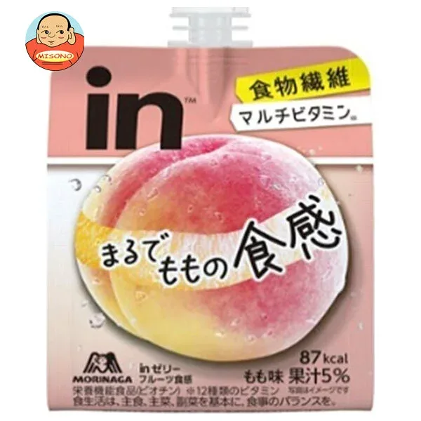 森永製菓 inゼリー フルーツ食感 もも味 150gパウチ×36本入×(2ケース)| 送料無料 ゼリー ゼリー飲料 ピーチ 桃 もも