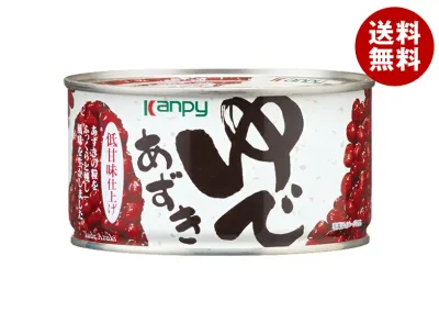 カンピー ゆであずき 低甘味仕上げ 400g缶×24個入×(2ケース)| 送料無料 缶詰 かんづめ フルーツ 果実 くだもの