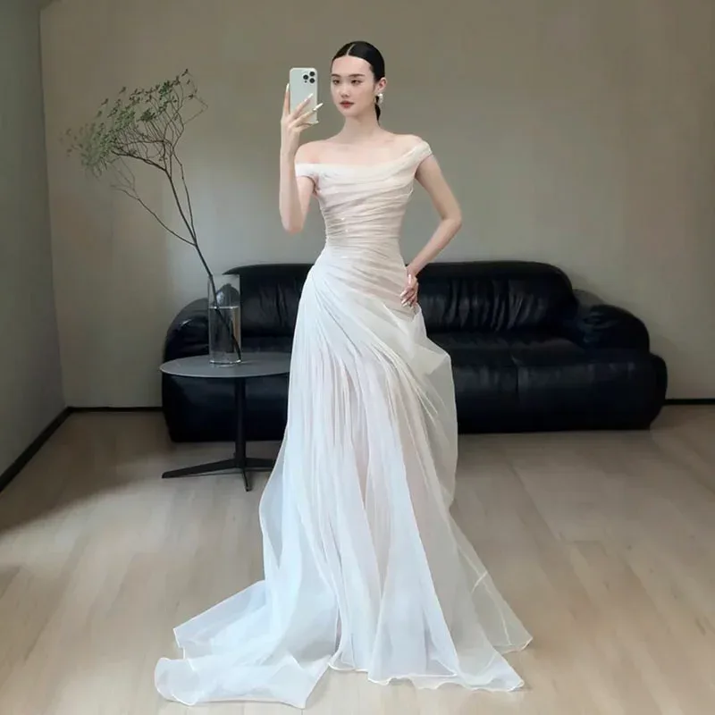 ウェディングドレス ウエディングドレス レディースドレス 花嫁ドレス スレンダーライン ドレス 二次会 スレンダードレス スレンダーライン ウエディングドレス ワンピース ロング 花嫁 前撮り 披露宴 結婚式 海外挙式 オーダー 可能