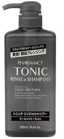 ファーマアクト クールトニック リンスインシャンプー 本体(550mL) サロンリンク シャンプー 金木犀 植物由来 しなやか ヘアケア シリコンフリー 熊野油脂 1000ml 香り 楽しいバスタイム