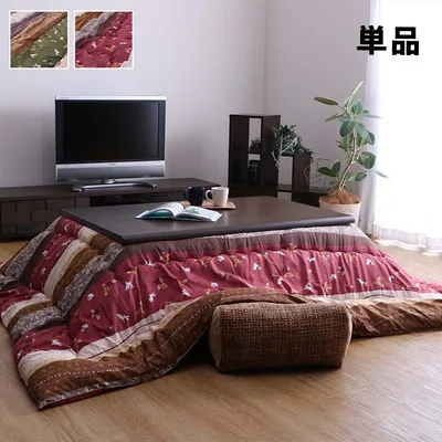こたつ布団 正方形 単品 和柄 ウサギ柄 約205×205cm