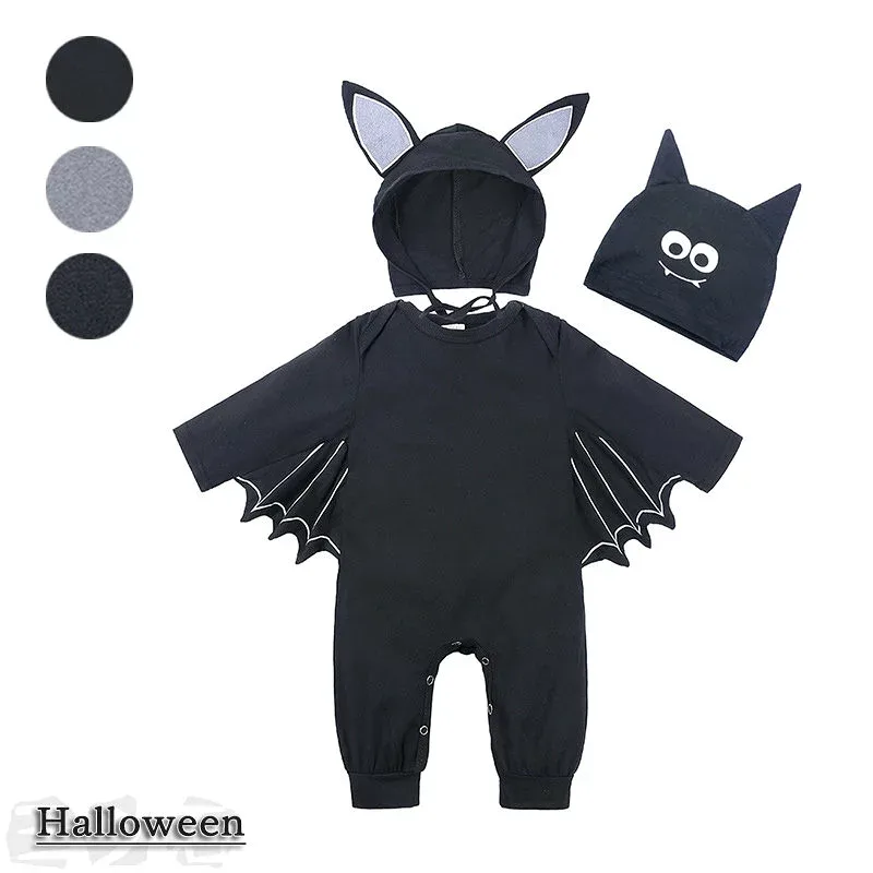ベビー服 ロンパース ハロウィン 衣装 2点セット ベビー 子供用 コウモリ 吸血鬼 子供 男の子 仮装 ハロウィン衣装 こども 衣装 変装 コスプレ コスチューム ベビー 服 ドラキュラ キッズ コスチューム ベビーロンパース