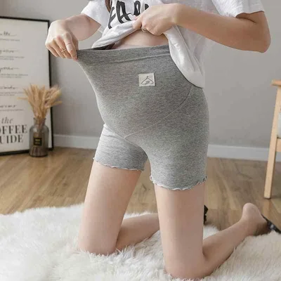 ショートパンツ レディース マタニティ 妊婦用 3分丈 半ズボン 薄手 接触冷感 吸湿速乾 サマーパンツ 夏用 通気性 ストレッチ 伸縮性 柔らかい ゆったり 締め付けない お腹周りカバー 体系カバー 大きいサイズ プラスサイズ 着痩せ 細見え 普段使い