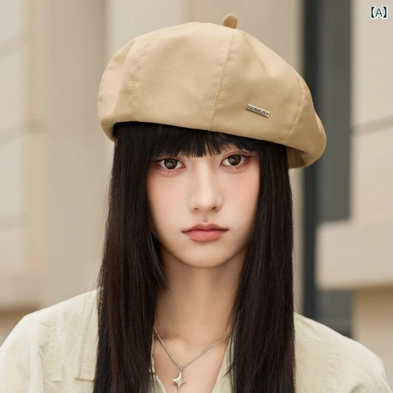 ベレー帽 レディース かわいい イギリス 風 レトロ ベレー 帽 レディース 春夏 韓国 フェイス 小夏 ペインター ハット