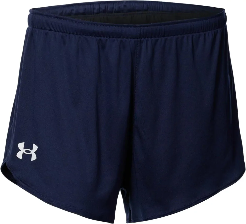 アンダーアーマー 陸上・ランニング ランニングパンツ ショートパンツ 53UAチーム ラン ショーツ 6003882 410 Midnight Navy レディース