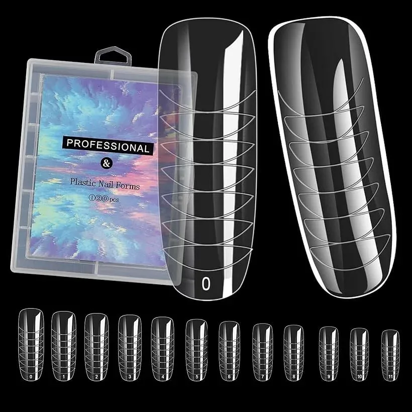 互換品ネイルチップ 長さ出し フォームチップ ロング ラウンドL1 (ラウンドL1)